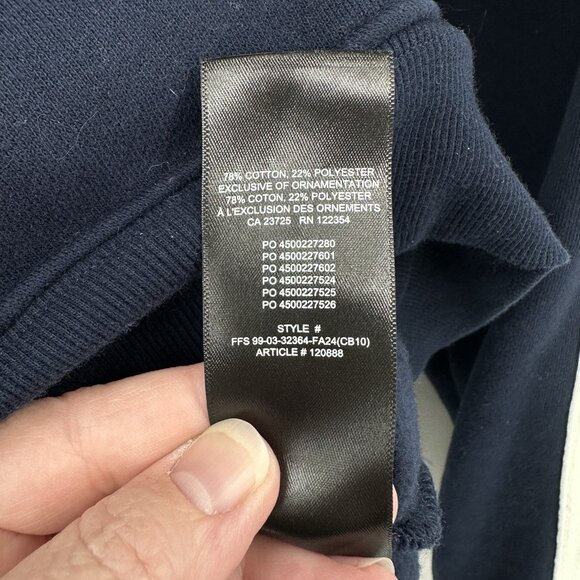 ARITZIA sweatfleece cozy fleece perfect fit hoodie sweatshirt SMALL blue lounge - Picture 10 of 10